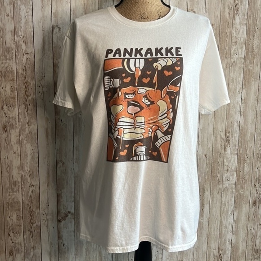 Pankakke Gildan Adult Humor Pancake Graphic Tee